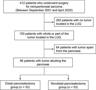 Postoperative Outcomes of Distal Pancreatectomy for Retroperitoneal Sarcoma Abutting the Pancreas in the Left Upper Quadrant